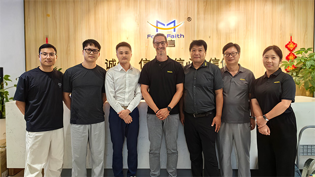 German Company with 67 Years of History Visits Four-Faith IoT Group Photo